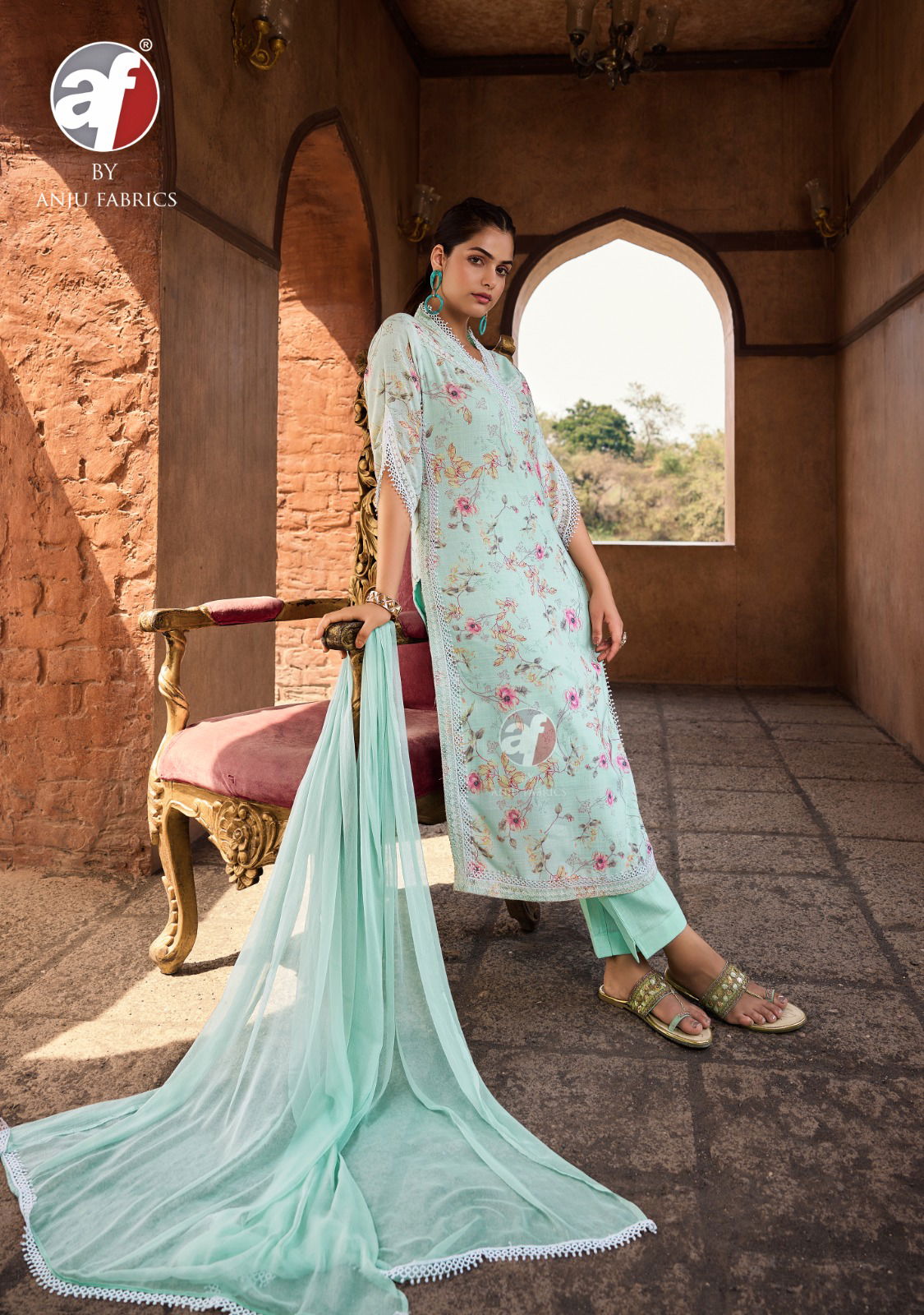 Sakhi Re Vol 2 By Af Linen Cotton Printed Plus Size Kurti With Bottom Dupatta Wholesale Market In Surat
